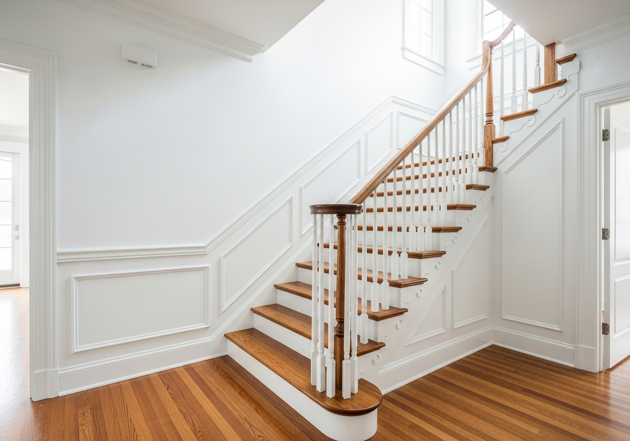 Finished interior painting result in a Lionville PA home by TCM Finishes Chester County