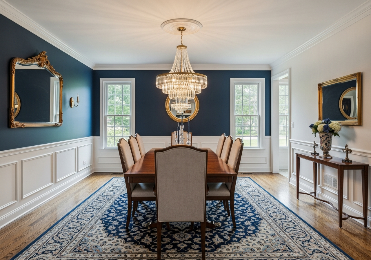 Luxurious finished interior painting result in a Malvern PA home by TCM Finishes