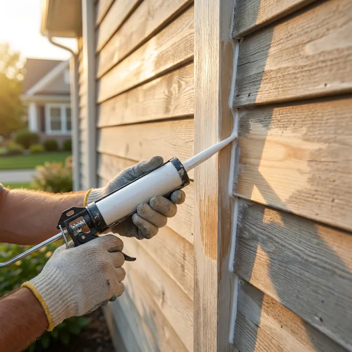 Expert exterior caulking and weatherproofing on Chester County home