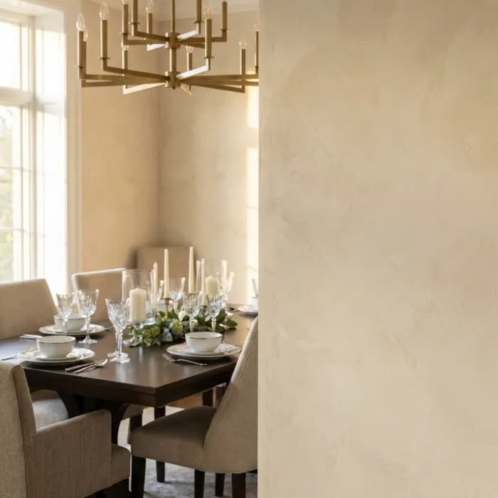 Limewash Dining Room – Specialty Finishes in Chester County by TCM Finishes